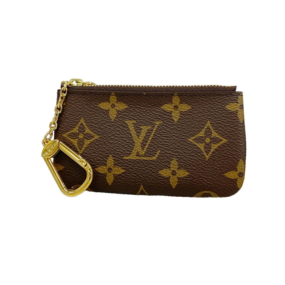 Louis Vuitton Monogram Pochette Clé M62650 Brown Wallet/Coin Case for Men and...